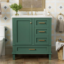 Load image into Gallery viewer, Bathroom Vanity, Modern Bathroom Cabinet With Sink Combo Set, Bathroom Storage Cabinet With A Soft Closing Door And 3 Drawers, Solid Wood Frame
