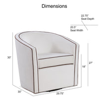 Load image into Gallery viewer, Kendall - Swivel Chair With Barrel Back Design
