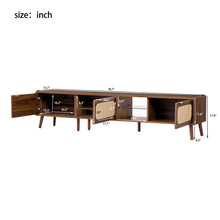 Load image into Gallery viewer, 78" TV Stand With Ample Storage And Open Shelving - Walnut

