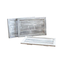 Load image into Gallery viewer, Wash Plank Christmas Tree Collar - Gray / White
