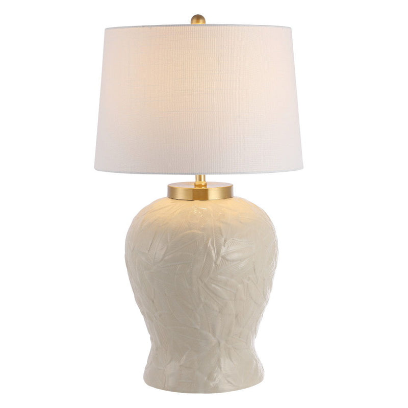 Novelty Table Lamp LED With Empire Shade - Clear / Cream