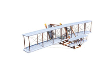 Load image into Gallery viewer, Hand Painted Model Airplane Tabletop Sculpture - Brown / White
