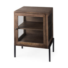 Load image into Gallery viewer, Solid Wood Square End Table - Brown
