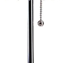 Load image into Gallery viewer, Metal Bedside Table Lamp With Clear Drum Shade - Silver
