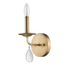 Load image into Gallery viewer, Light Wall Sconce With Crystal Accent - Gold
