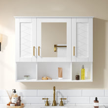 Load image into Gallery viewer, Modern Wall Mounted Medicine Cabinet With Adjustable Shelves, Soft Close Doors, High Define Mirror
