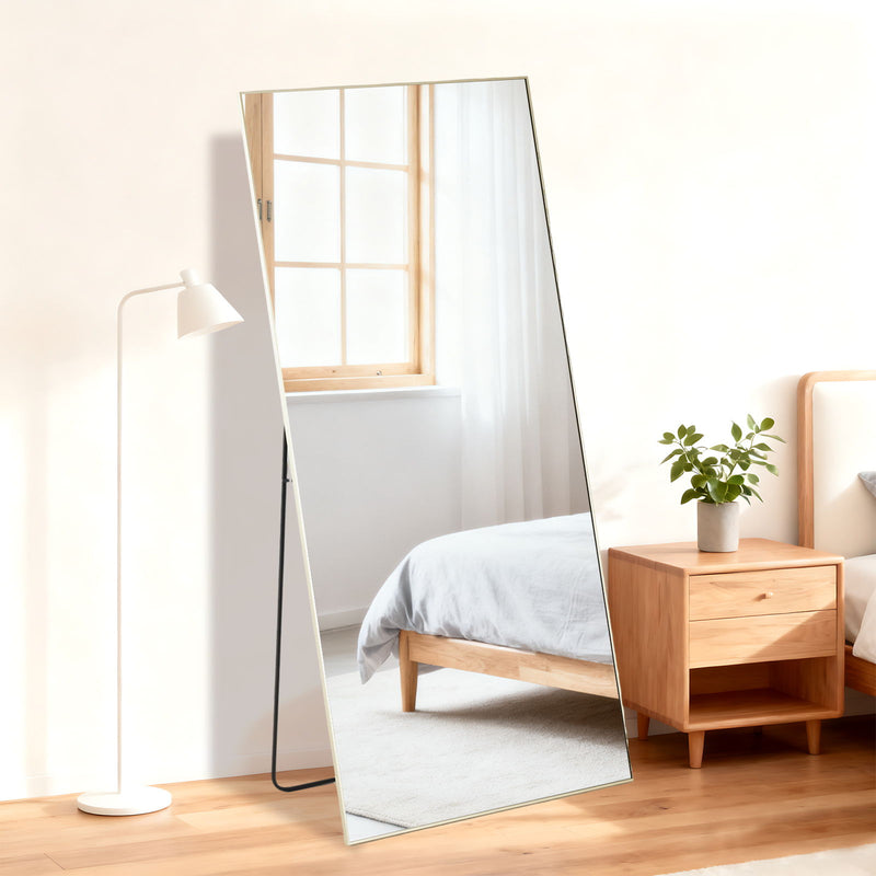 67" Aluminum Framed Mirror - Gold