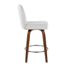 Load image into Gallery viewer, Henry - Contemporary Fixed Height Counter Stool With Swivel With Round Footrest (Set of 2)
