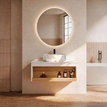 Load image into Gallery viewer, Floating Bathroom Vanity With Vessel Sink
