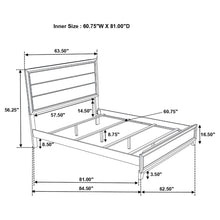Load image into Gallery viewer, Queen Panel Bed Accents - Gray
