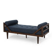 Load image into Gallery viewer, Chic Contemporary Chaise Lounge With Button Tufting And Bentwood Structure
