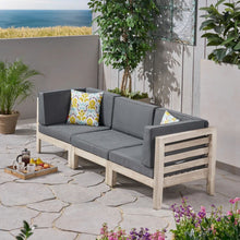 Load image into Gallery viewer, Oana - Modern 3 Piece Sofa Set With Water Resistant Cushions - Light Gray
