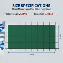 Load image into Gallery viewer, Swimming Pool Safety Cover For Underground Pools - Green
