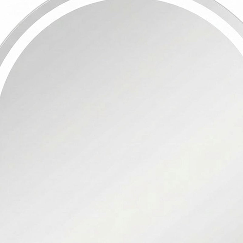 32" Arch Frameless Accent Mirror - White