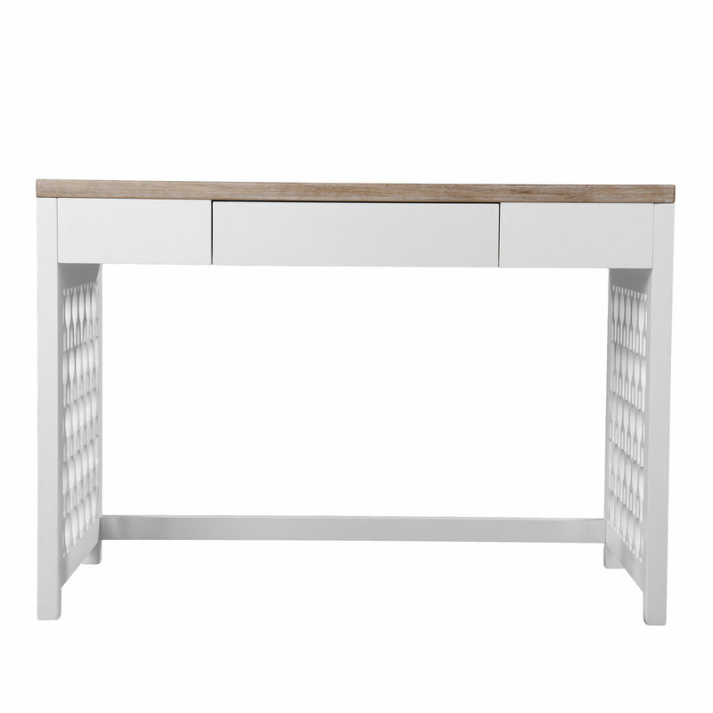 Writing Desk With Three Drawers - Natural / White