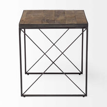 Load image into Gallery viewer, 23" Solid Wood Square End Table - Brown
