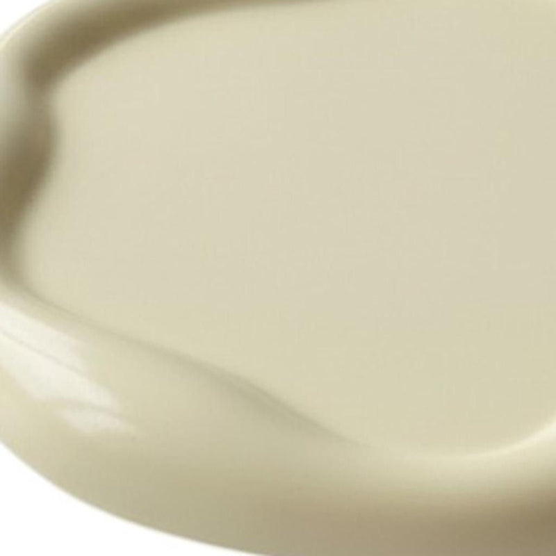 7" Resin Handmade Round Trinket Tray - Light Yellow