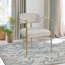 Load image into Gallery viewer, Zayn - Arm Chair (Set of 2) - Beige Chenille &amp; Gold
