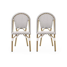 Load image into Gallery viewer, Outdoor Rattan And Aluminum French Bistro Chairs Set
