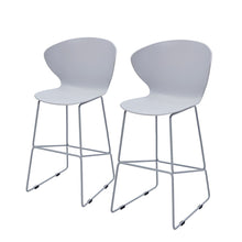 Load image into Gallery viewer, Low Back Counter Height Bar Chairs (Set of 2) - Gray
