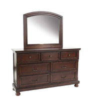 Load image into Gallery viewer, Dresser With 3 Small &amp; 4 Large Drawers, Round Knobs, Bedroom Furniture - Cherry
