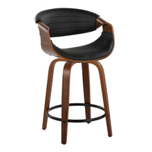 Load image into Gallery viewer, Symphony - Mid Century Modern Fixed Height Counter Stool With Swivel With Round Footrest (Set of 2)
