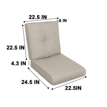 Load image into Gallery viewer, High Back Patio Chair Cushions For Garden (Set of 2)
