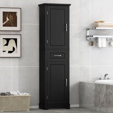 Load image into Gallery viewer, Tall Freestanding Bathroom Storage Cabinet With 2 Doors And Adjustable Shelves
