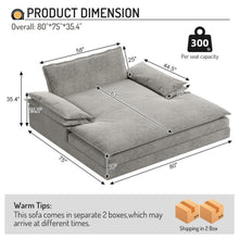 Load image into Gallery viewer, Modern Oversized Double Chaise Lounge Chair
