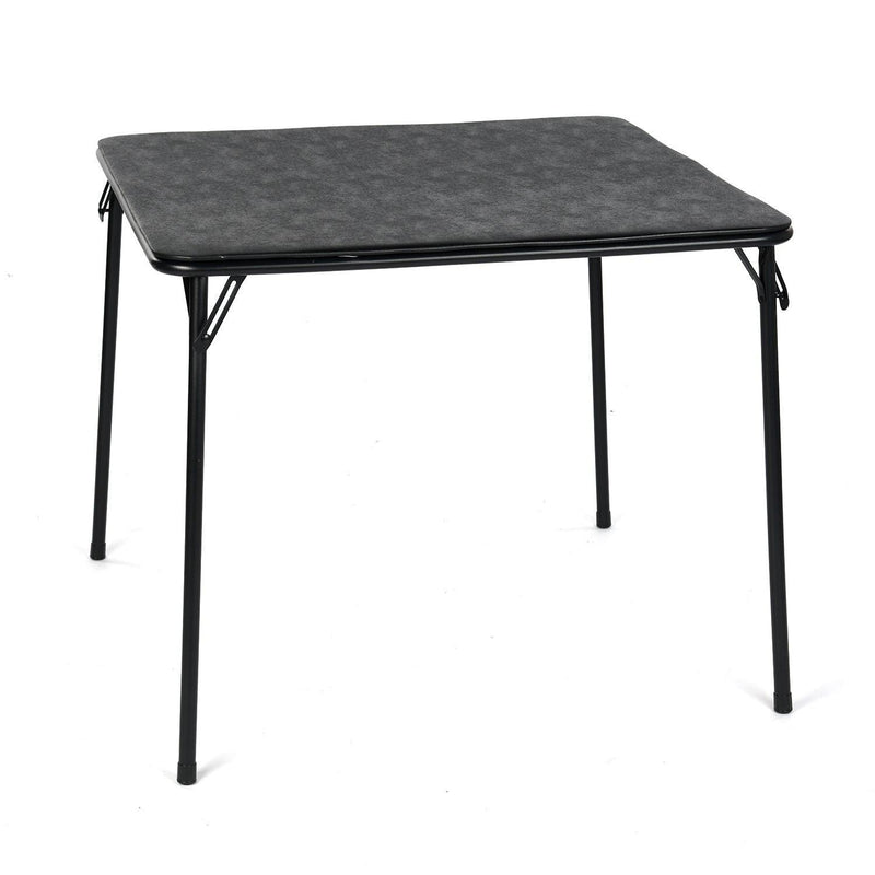 Wood Heavy Duty Plastic And Iron Square Dining Table - Black