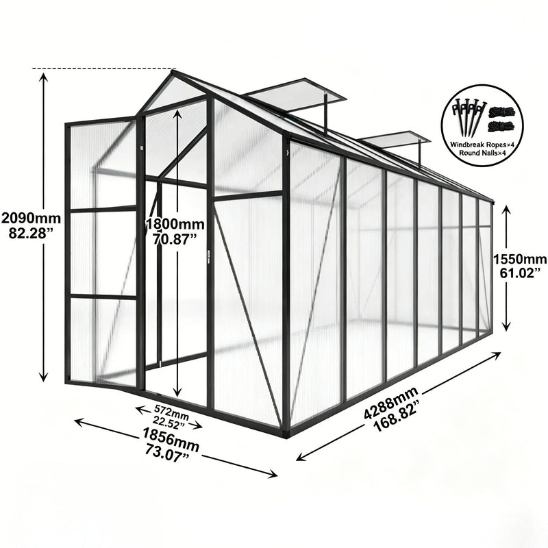 Gain Height Windproof house With Raised Base