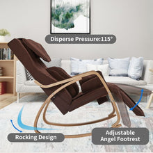 Load image into Gallery viewer, Full Massage Function Air Pressure Comfortable Relax Rocking Chair, Lounge Chair Relax Chair - Brown
