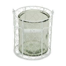 Load image into Gallery viewer, Wire Basket Jar - White / Clear
