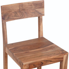 Load image into Gallery viewer, Solid Wood Bar Height Bar Chair - Wood Brown
