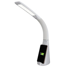 Load image into Gallery viewer, Contemporary Sanitizing And Charging LED Desk Lamp - White
