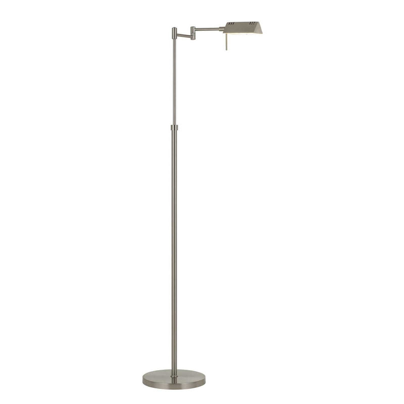 Adjustable Swing Arm Floor Lamp - Nickel