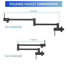 Load image into Gallery viewer, Modern Design Pot Filler Faucet Wall Mount Kitchen Sink, Folding Stretchable
