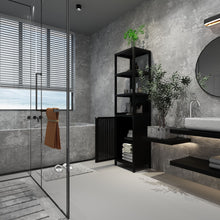 Load image into Gallery viewer, Storage Cabinet With Tall Tower, Multifunctional For Bathroom
