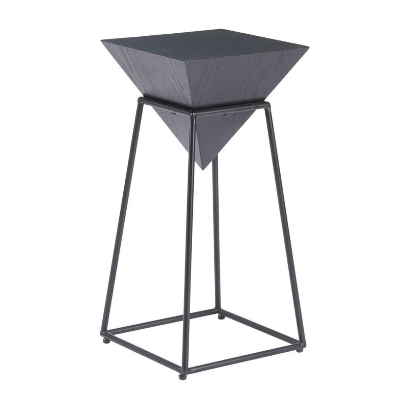 Pedestal End Table - Black