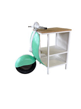 Load image into Gallery viewer, Novelty Scooter Open Cabinet With Two Shelves - Green And White
