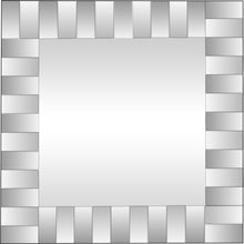 Load image into Gallery viewer, 28" Square Glass Framed Accent Mirror - Clear
