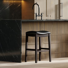 Load image into Gallery viewer, Modern Stool &amp; Nail Head Detailing
