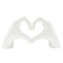 Load image into Gallery viewer, Heart Hands Tabletop Sculpture - White
