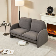Load image into Gallery viewer, Loveseat Sofa Small Couch For Living Room, Sherpa Fabric Upholstered Loveseat Sofa Couch, Small Loveseat Sofa For Apartment, Bedroom
