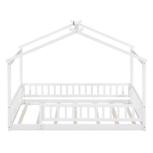 Load image into Gallery viewer, Bed House Bed Frame With Fence
