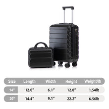Load image into Gallery viewer, Spinner Luggage Set With Combination Lock
