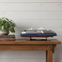Load image into Gallery viewer, Hand Painted Model Boat (624253) - White / Blue

