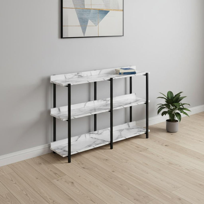 End Table With Three Shelves (489738) - Black