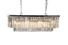 Load image into Gallery viewer, Unique Statement Eight Light Metal Crystal Glass Chandelier With Shades - Black
