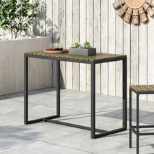 Load image into Gallery viewer, Ernesto - Outdoor Industrial Acacia Wood Bar Table
